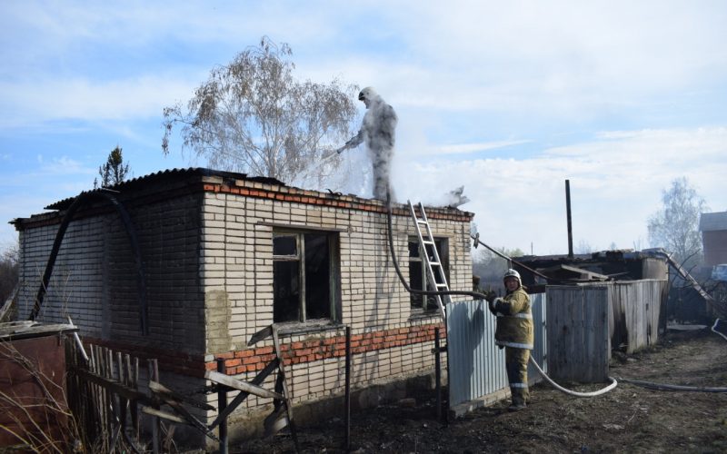 В Кокшетау пожар уничтожил дачные домики