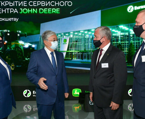 Глава государства посетил сервисный центр ТОО «Eurasia Group Kazakhstan»