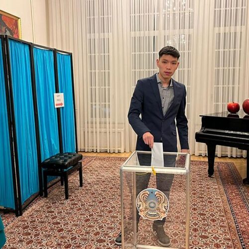 Бельгияда қазақстандық студент алғаш рет дауыс берді