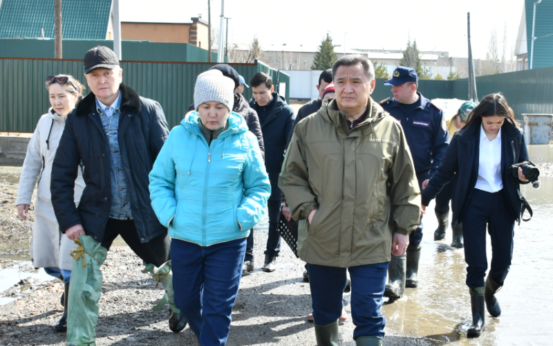 Ақмола облысының әкімі Қылшақты өзенінің төгілу ауданына барды