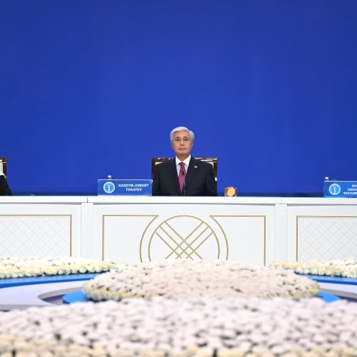 Қазақстан Республикасының Президенті Қасым-Жомарт Тоқаев Әлемдік және дәстүрлі діндер көшбасшыларының VIII съезінің жабылуында сөз сөйледі
