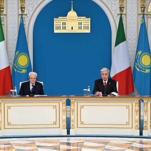 Қазақстан Республикасының Президенті Қасым-Жомарт Тоқаев пен Италия Президенті Серджо Маттарелла келіссөз жүргізді