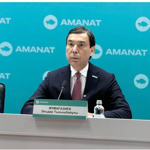 «АМАNАТ» партиясының хатшысы Эльдар Жұмағазиев жұмыс сапарымен Көкшетауға келді