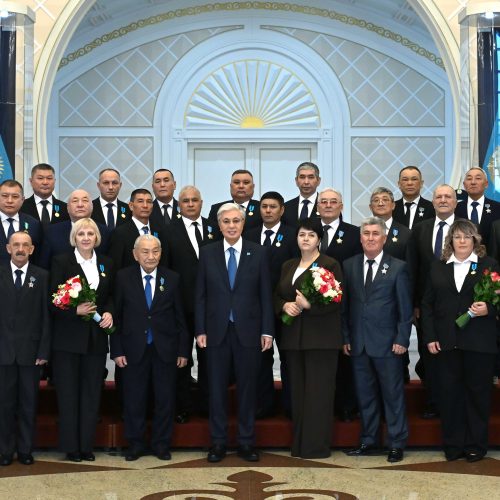 Қазақстан Республикасының Президенті Қасым-Жомарт Тоқаев  энергетика саласының қызметкерлерін марапаттады