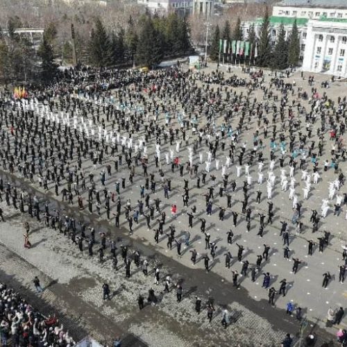 Ақмолалықтар жаппай «Қара жорға» билеп, рекордтар кітабына енді