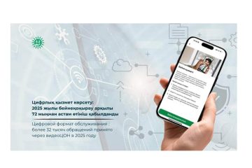 Цифрлық қызмет көрсету: 2025 жылы бейнеқоңырау арқылы 72 мыңнан астам өтініш қабылданды