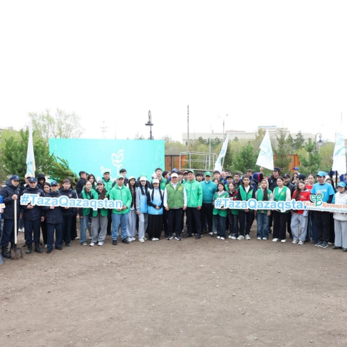 Шеңберінде ағаш отырғызу жөніндегі республикалық акция «Таза Қазақстан» Көкшетауда өтті