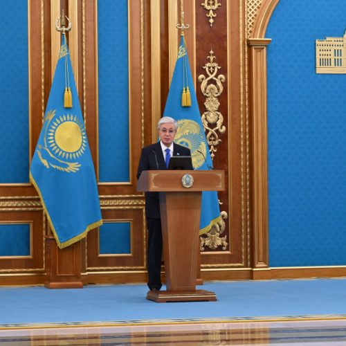 Президент мемлекеттік марапат және әскери шен тапсыру рәсімінде сөз сөйледі