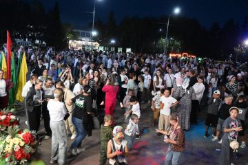 Жастар күнінде Сандықтау ауданында жарқын көңіл-күй