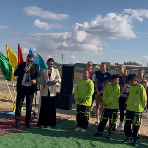 Алакөл ауылында жаңа жағажай волейбол алаңы ашылды