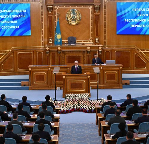 Президент Қасым-Жомарт Тоқаев бірінші шақырылымдағы Құрылтайдың бірінші сессиясының ашылуында сөз сөйледі
