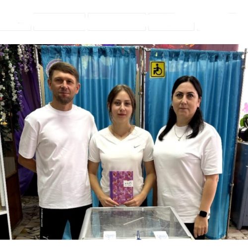 Ақмола облысында Савватиевтер отбасы сайлауға бірге қатысты