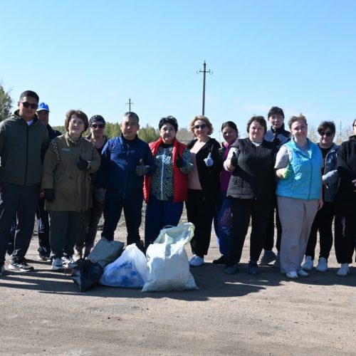 Сандықтау ауданында «World Cleanup Day» экологиялық акциясы өтті