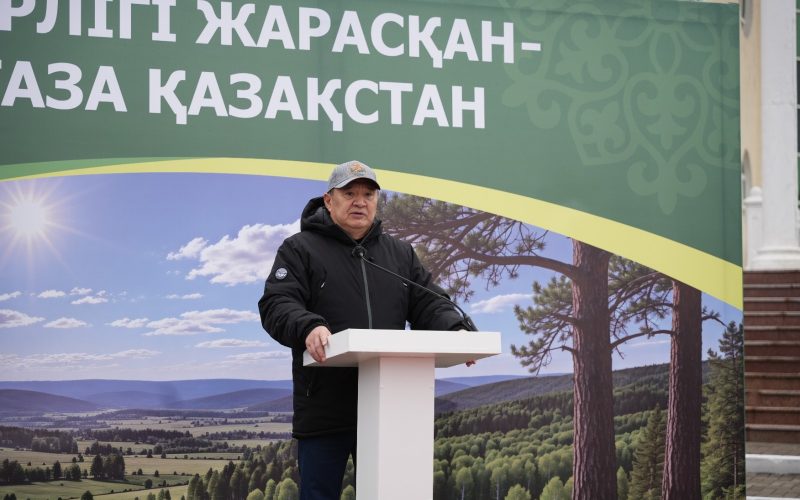 Көкшетаудағы жаңа саябаққа «Таза Қазақстан» акциясы аясында 80 көшет отырғызылды